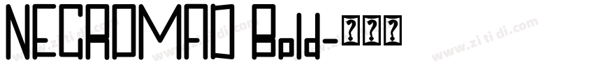NECROMAD Bold字体转换